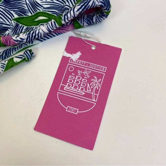 Liberty & Justice The Miata bikini Top Grato Green Blue Pink Size XXL - Picture 3 of 12